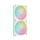 Wentylator do komputera Corsair iCUE LINK LX140 RGB White Dual Pack 2x140mm